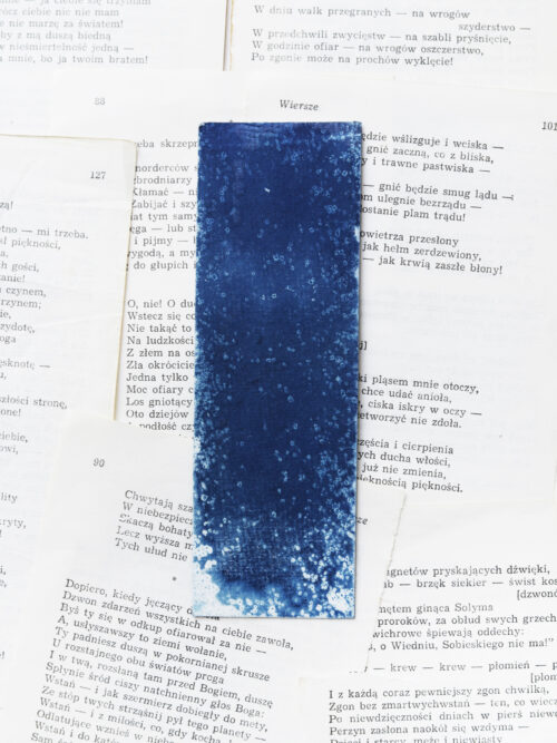 zakładka do książki cyjanotypia SAGA LODU - obrazek 2