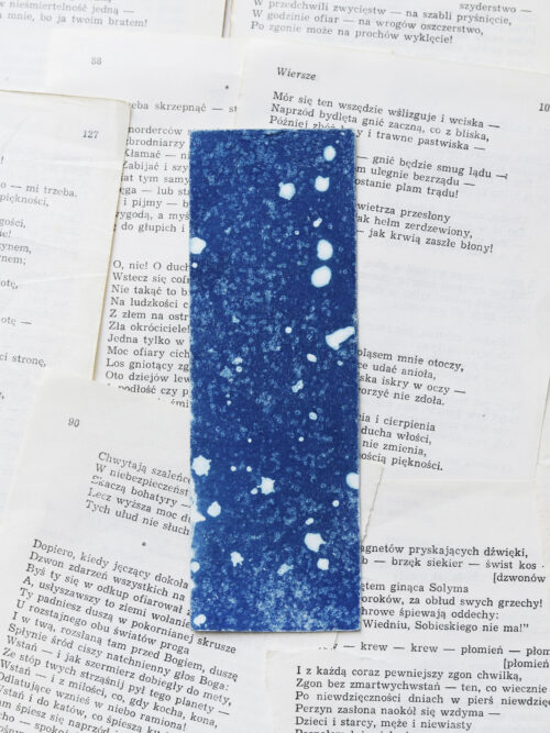 zakładka do książki cyjanotypia SAGA LODU - obrazek 2