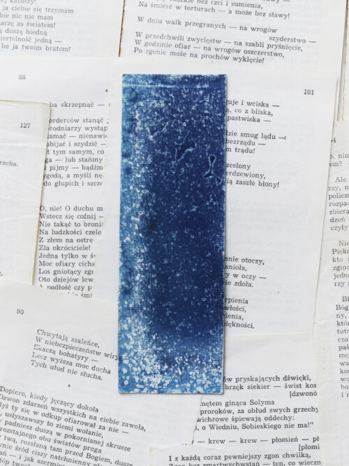 zakładka do książki cyjanotypia SAGA LODU - obrazek 2