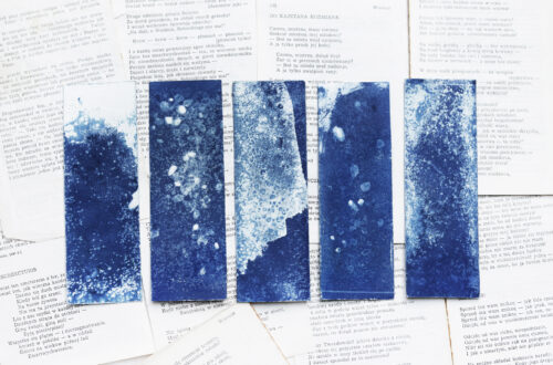 zakładka do książki cyjanotypia SAGA LODU - obrazek 6