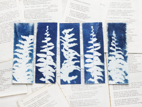zakładka do książki cyjanotypia SAGA PAPROCI - obrazek 2