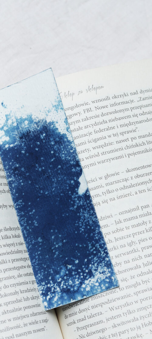zakładka do książki cyjanotypia SAGA LODU - obrazek 3