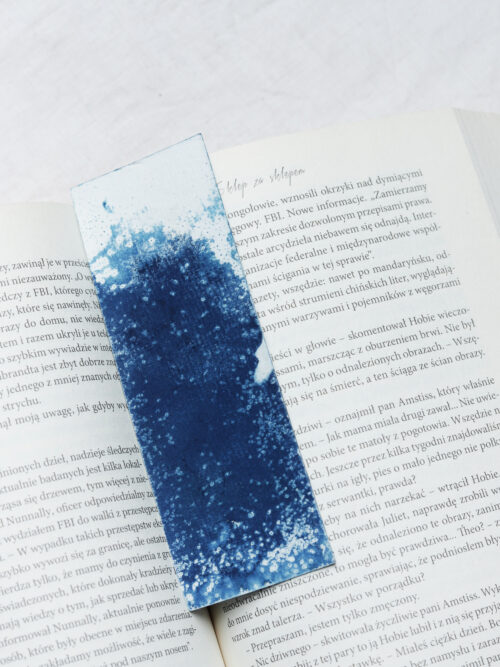 zakładka do książki cyjanotypia SAGA LODU - obrazek 3