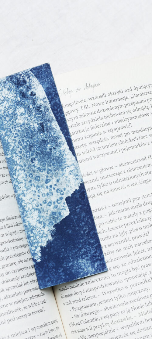 zakładka do książki cyjanotypia SAGA LODU - obrazek 3