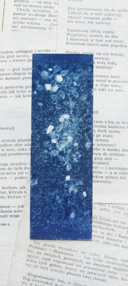 zakładka do książki cyjanotypia SAGA GWIAZD - obrazek 2