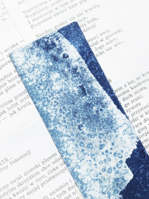 zakładka do książki cyjanotypia SAGA LODU - obrazek 4