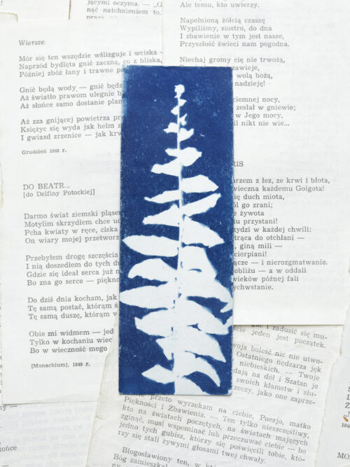 zakładki do książek cyjanotypia ZESTAW 2 szt. - obrazek 3